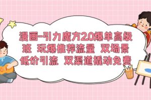 漫画-引力魔方2.0爆单高级班 玩爆推荐流量 双场景低价引流 双渠道撬动免费流量