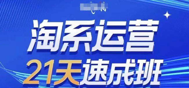 淘系运营21天速成班(更新24年6月)，0基础轻松搞定淘系运营，不做假把式